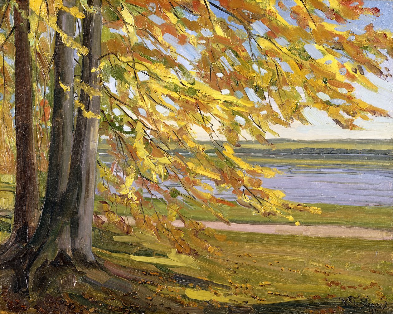 Lago Starnberg; Starnberger See, 1911 de Heinrich Wilhelm Truebner