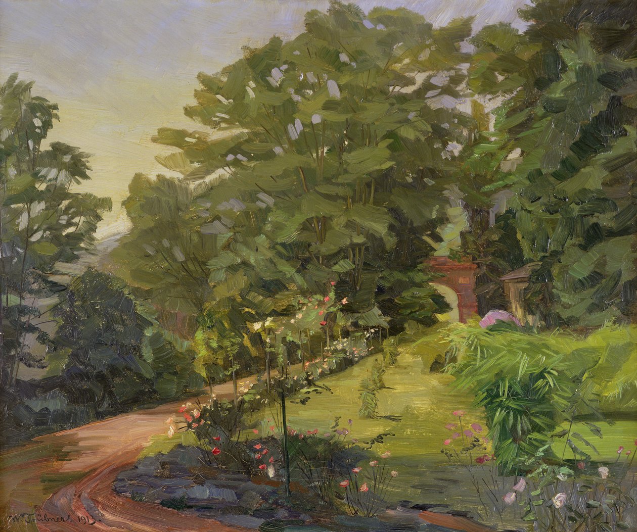 Jardim de rosas de Heinrich Wilhelm Truebner
