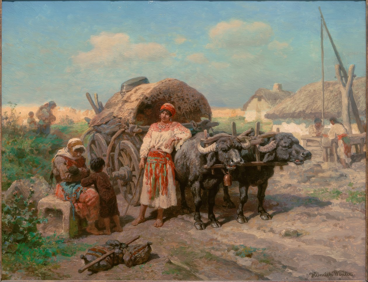 Ciganos em repouso de Heinrich Winter