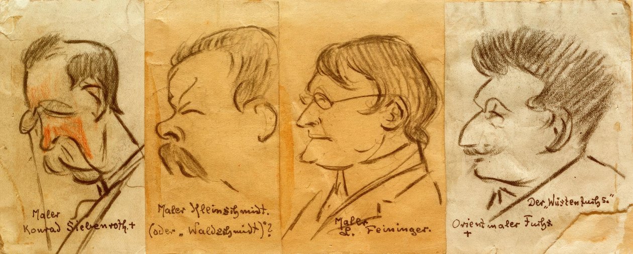 Quatro retratos de Heinrich Zille
