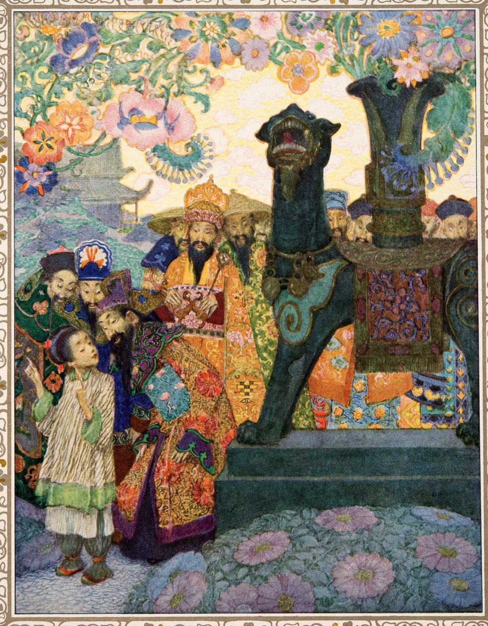 The Nightingale from Tales por Hans Christian Andersen, pub. 1911 de Heinrich and Urban Lefler
