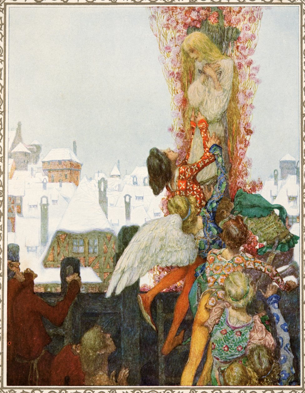 As cisnes selvagens dos contos por Hans Christian Andersen, bar. 1911 de Heinrich and Urban Lefler