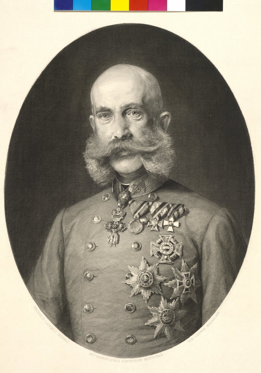 Imperador da Áustria Franz Joseph I de Heinrich von Angeli