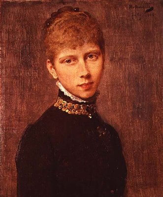 Retrato da Princesa Victoria da Prússia (1840-1901) de Heinrich von Angeli