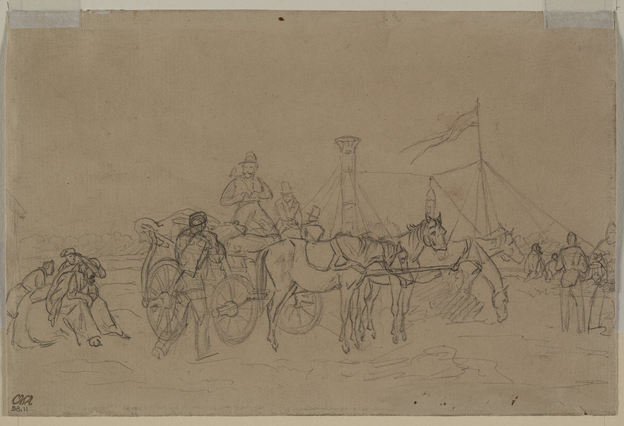 Passageiros do Reno Steamer (verso) de Heinrich von Mayr