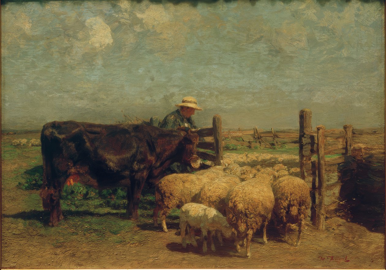 No curral das ovelhas de Heinrich von Zügel