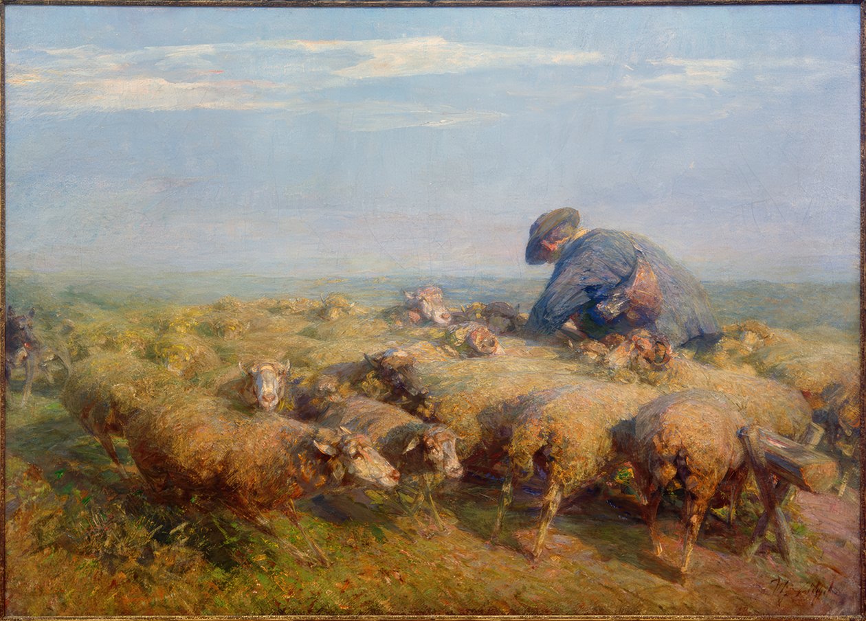 O rebanho de ovelhas de Heinrich von Zügel