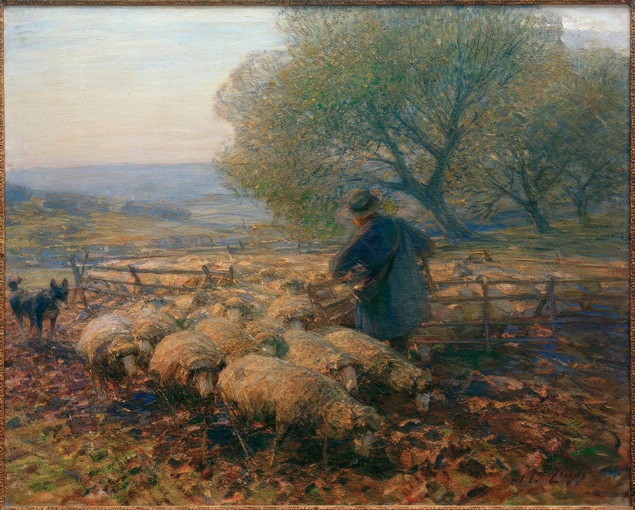 Ovelhas, deixando a caneta de Heinrich von Zügel