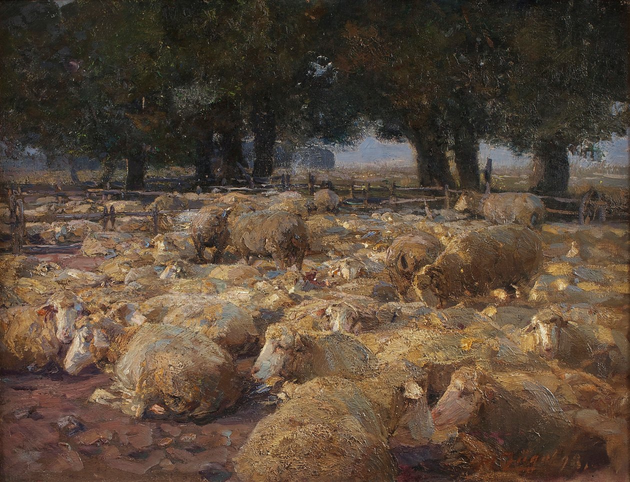 Schafpark (Heidemoor) de Heinrich von Zügel