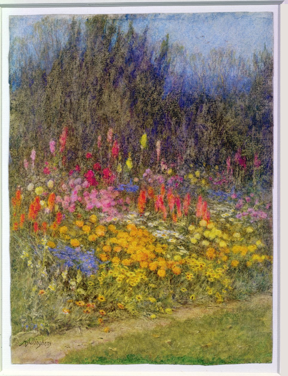 Um pouco de outono fronteira de Helen Allingham