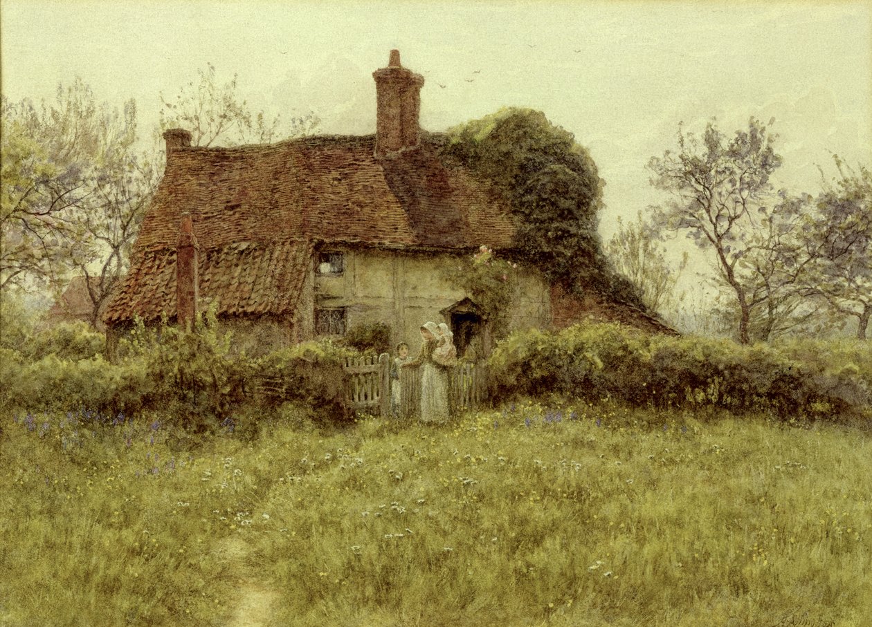 Uma casa de campo em Pinner, Middlesex de Helen Allingham