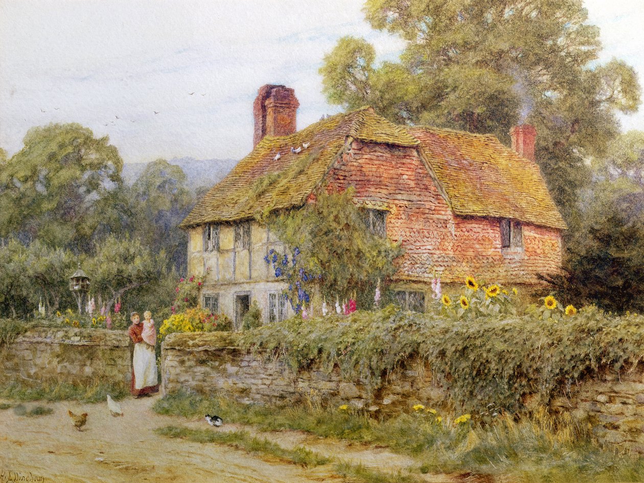 Um, surrey, cabana de Helen Allingham