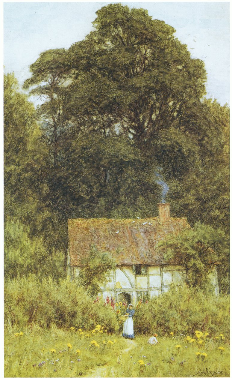 Cottage em Brook, perto de Witley de Helen Allingham