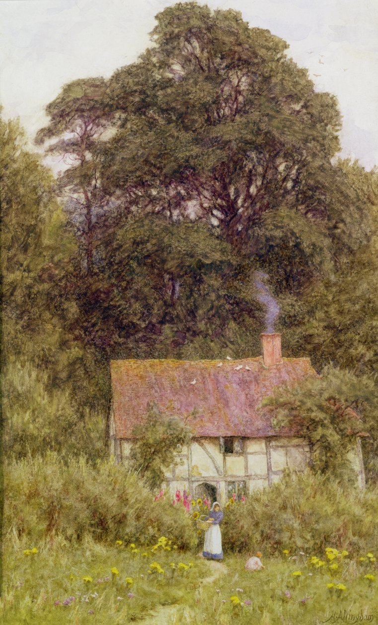 Casa de campo perto Brook, Witley, Surrey de Helen Allingham