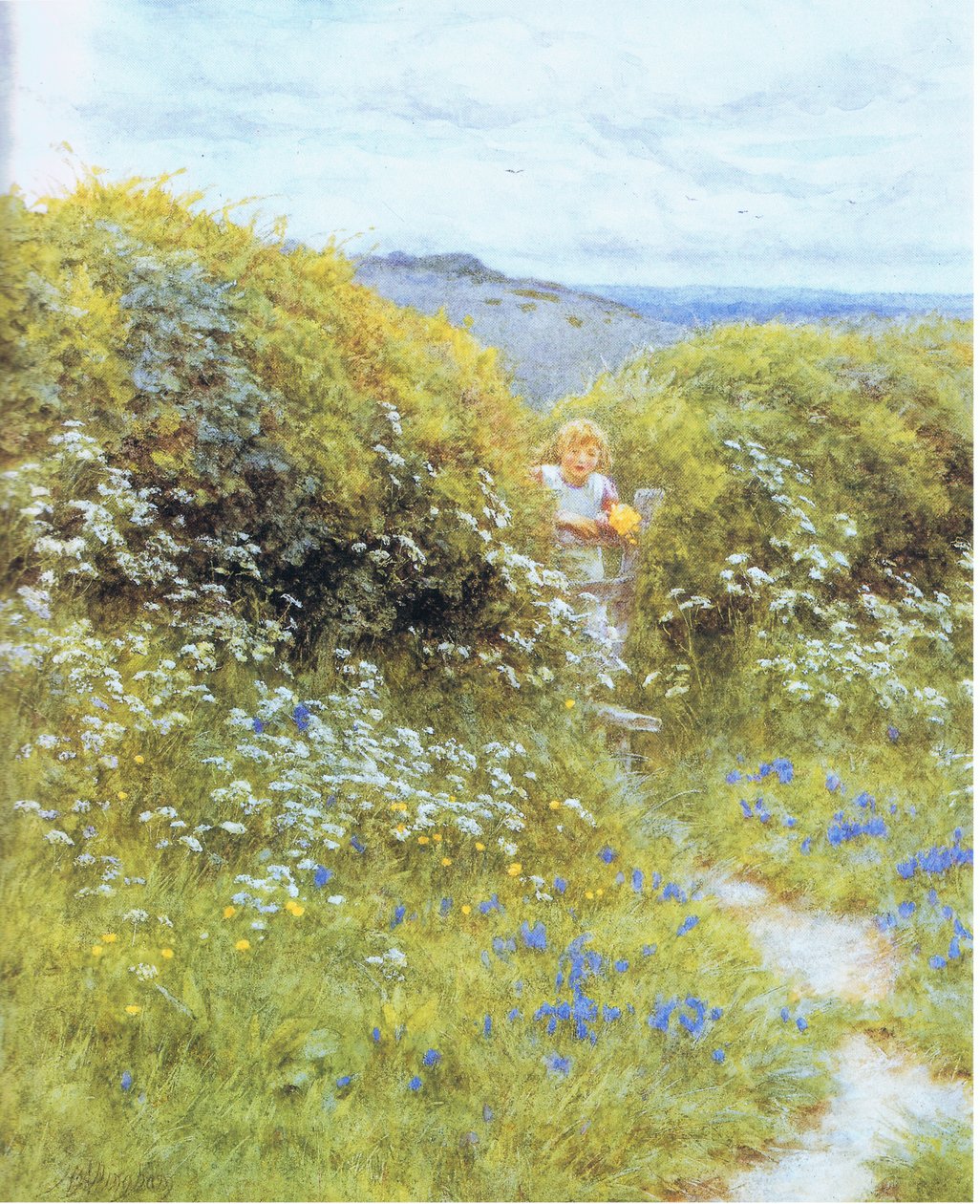 Salsa de vaca e campainhas de Helen Allingham