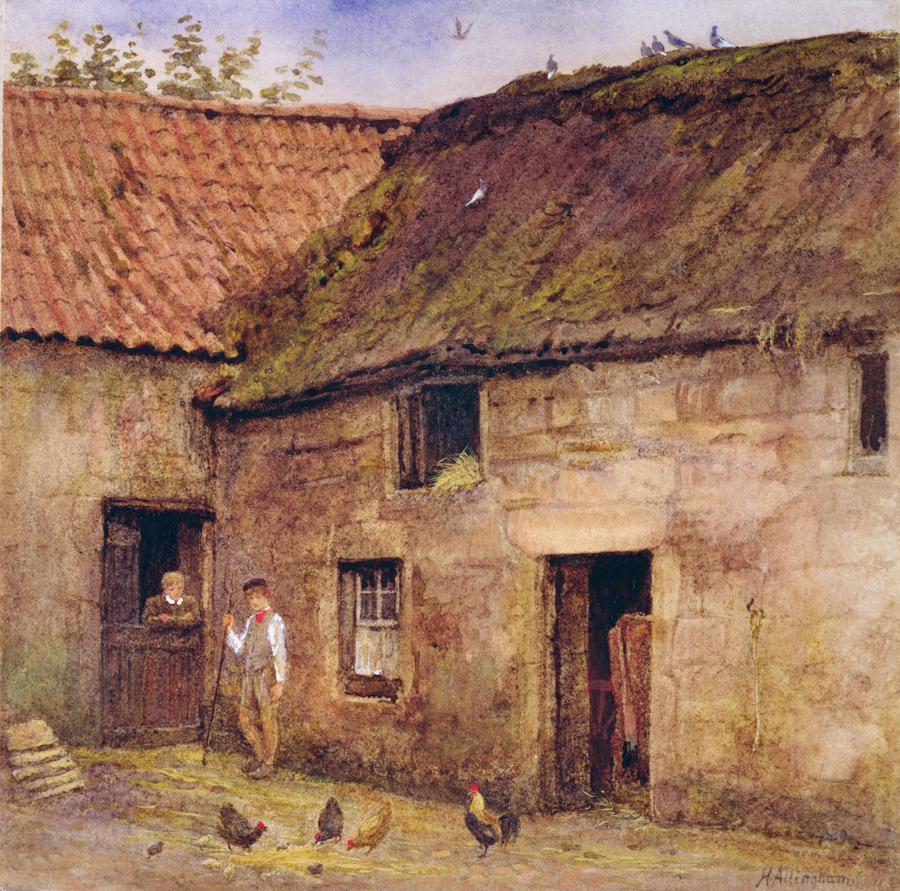 O pátio de Helen Allingham