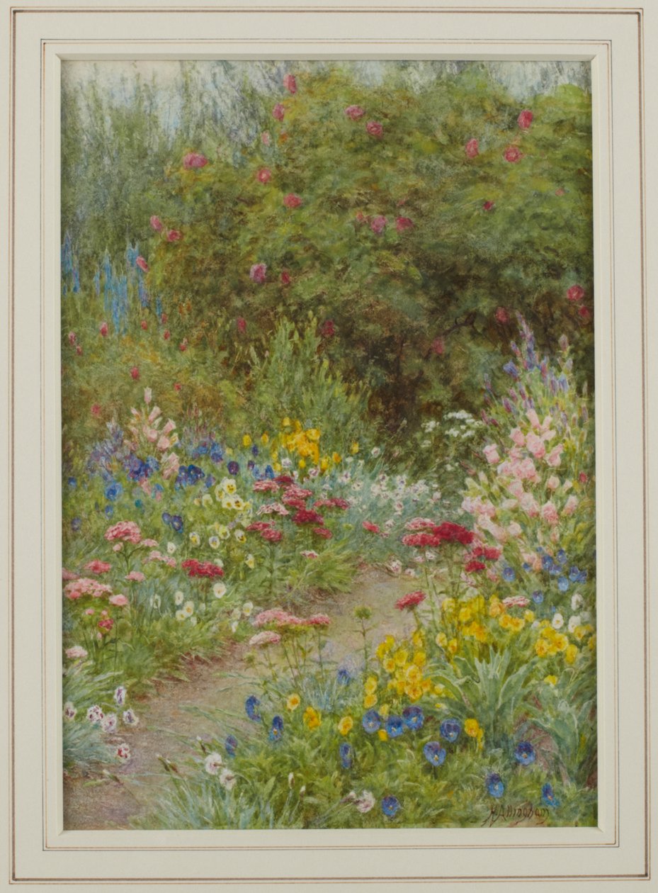 The Little Path, 1920 (wc no papel) de Helen Allingham