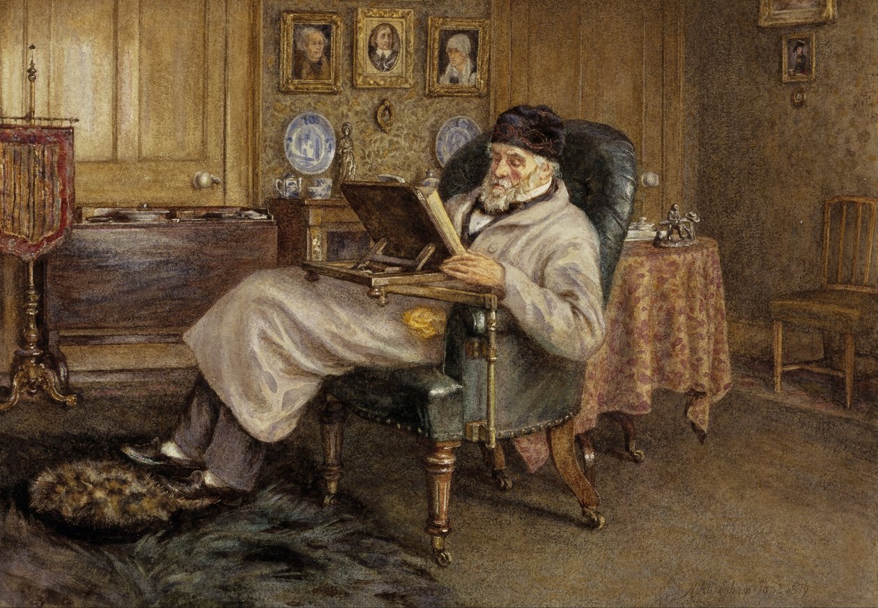 Thomas Carlyle, 1795 - 1881. Historiador e ensaísta de Helen Allingham