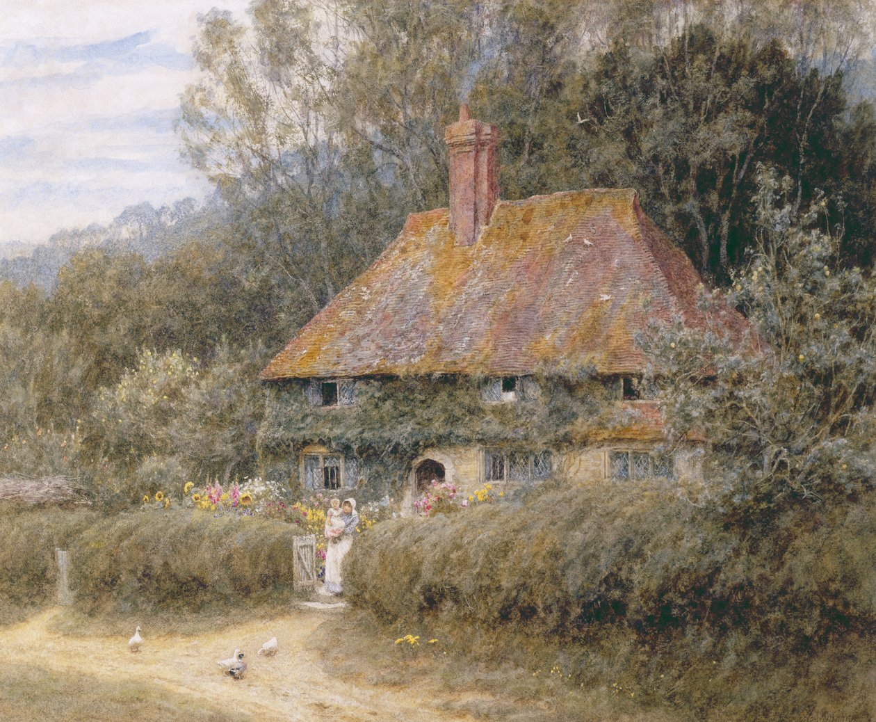 Valewood Farm sob Blackwood, Surrey de Helen Allingham