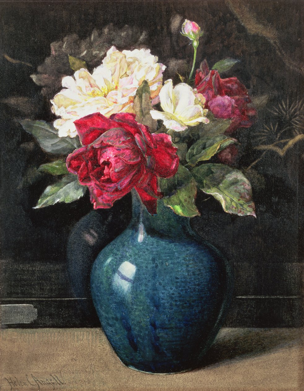 Rosas em um vaso de Helen Cordelia Coleman Angell