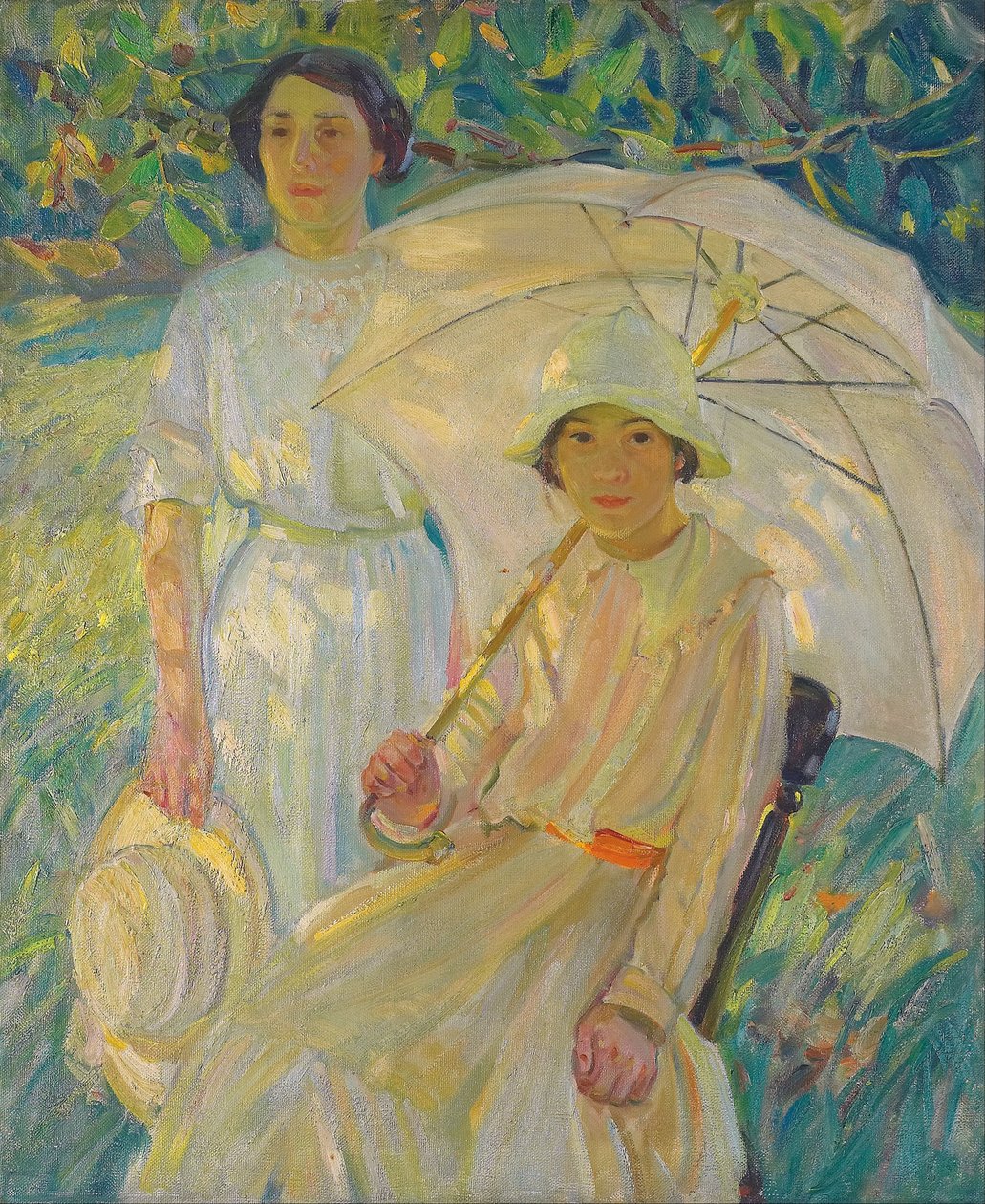 Guarda-sol branco -2 de Helen Galloway McNicoll
