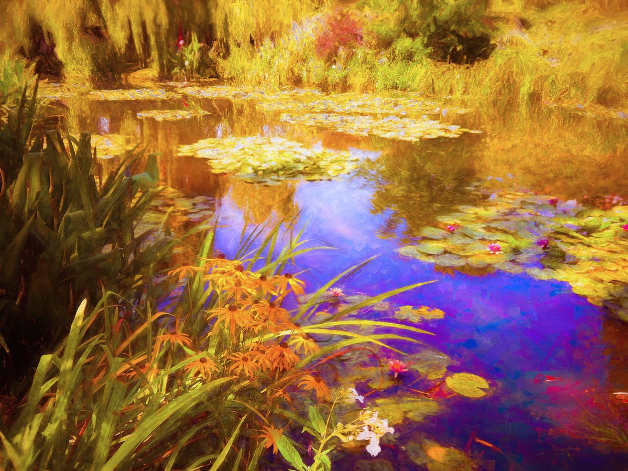 Giverny Waterlilies, 2019, de Helen White