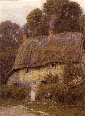 Uma casa de campo Berkshire de Helen Allingham