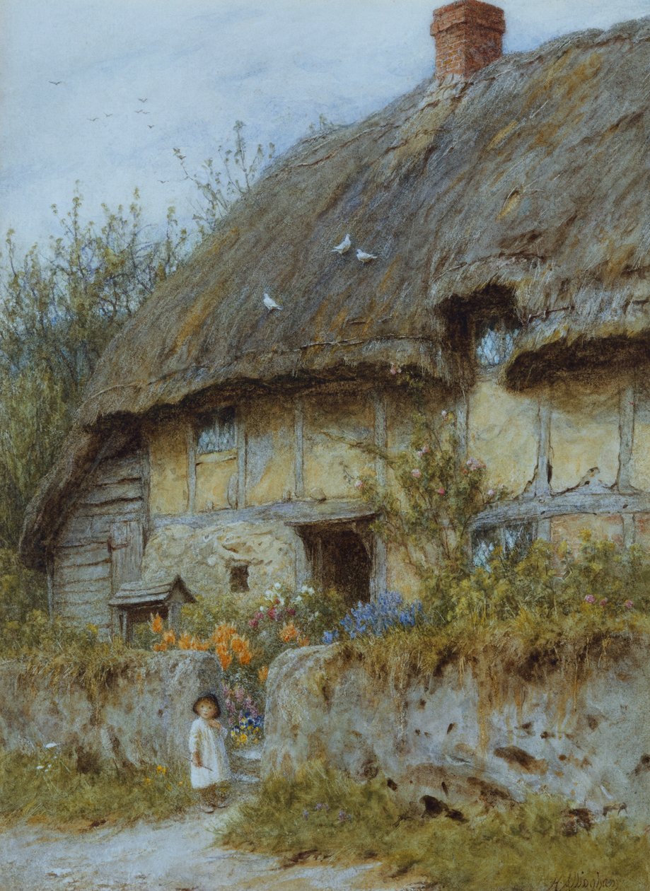 Uma casa de campo em Berkshire de Helen Allingham