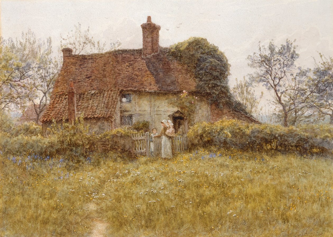Uma casa de campo em Pinner, Middlesex de Helen Allingham