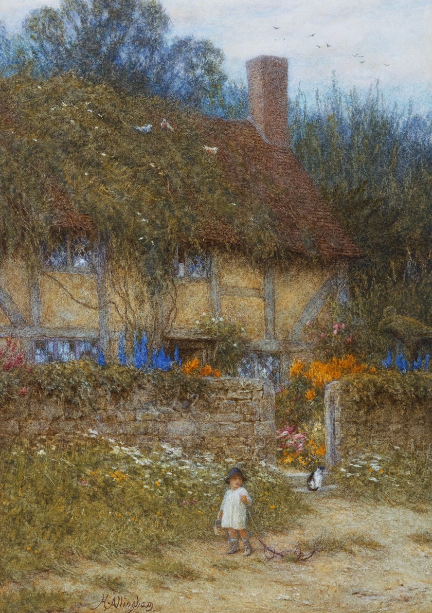 Uma casa de campo perto de Godalming, Surrey de Helen Allingham
