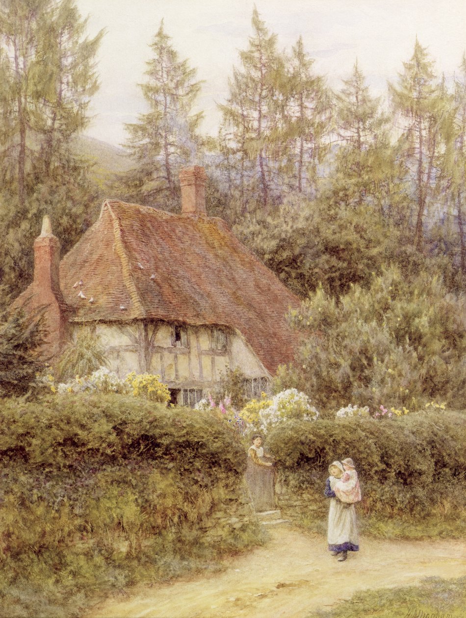 Uma casa de campo perto de Haslemere de Helen Allingham