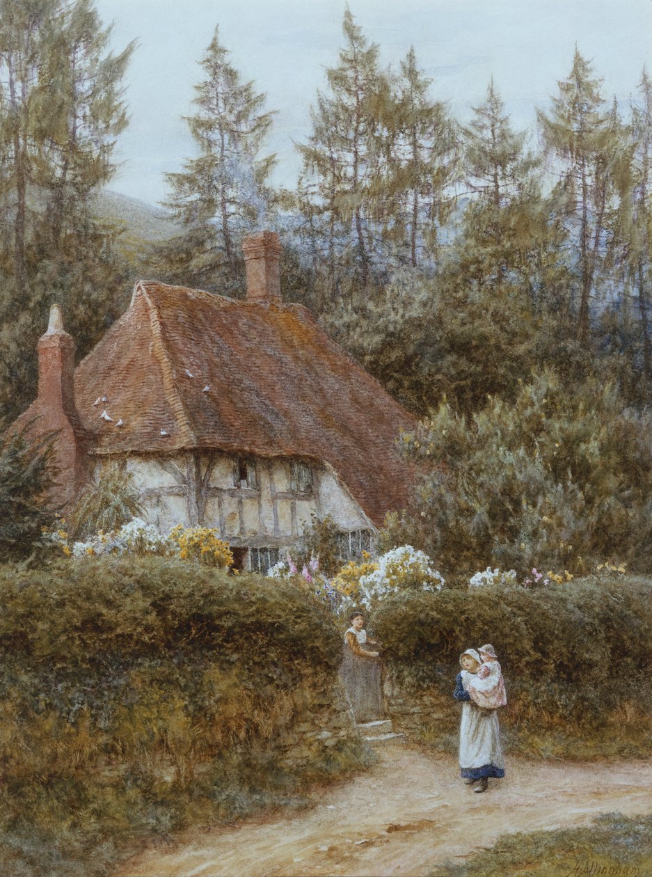 Uma casa de campo perto de Haslemere de Helen Allingham