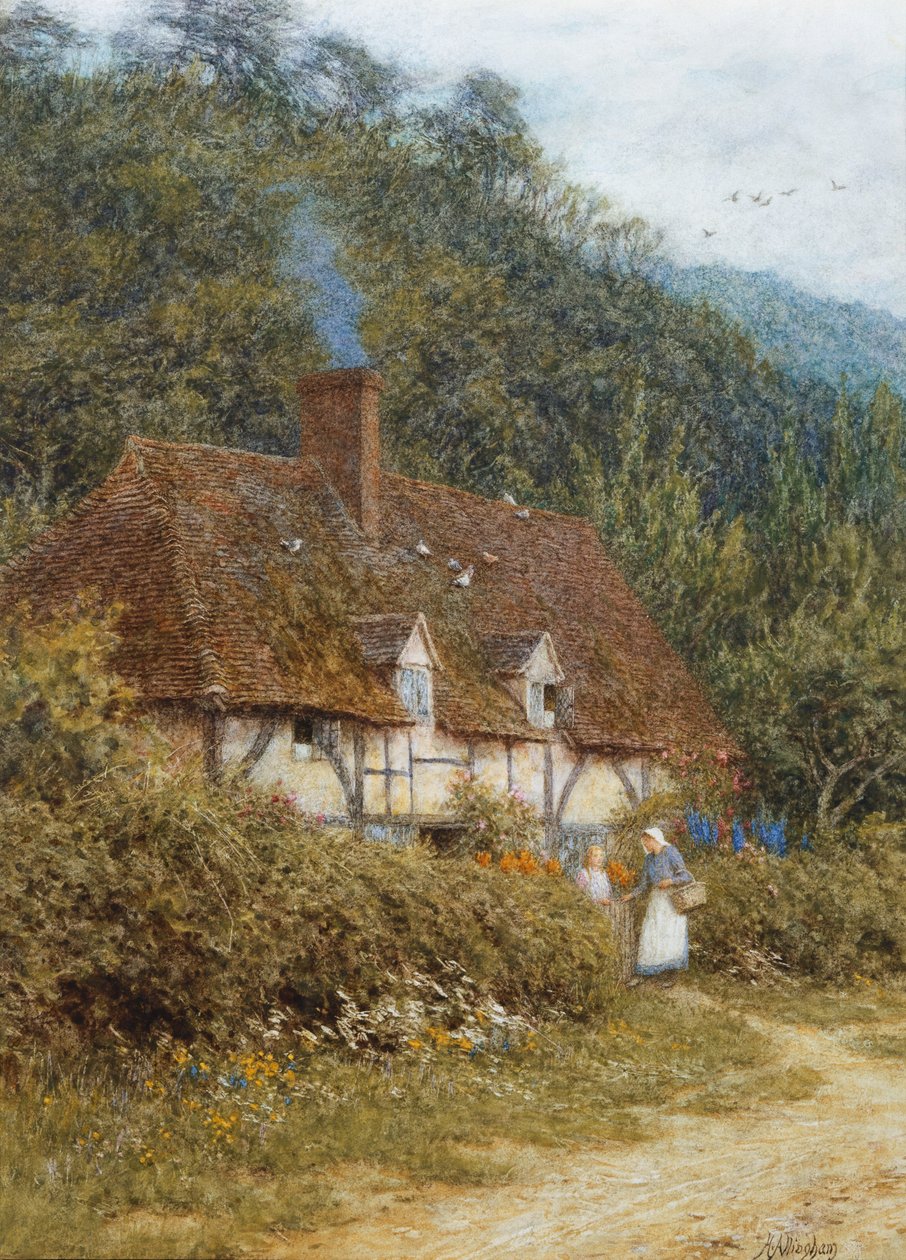Uma casa de campo perto de Witley, Surrey de Helen Allingham