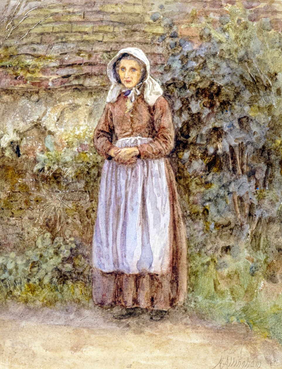 Um camponês de Witley (aguarela) de Helen Allingham