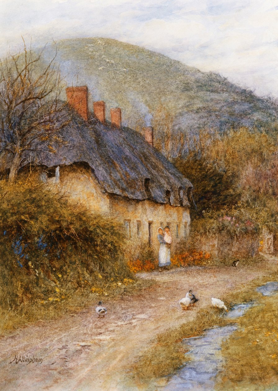 Em Symondsbury, perto de Bridport, Dorset de Helen Allingham