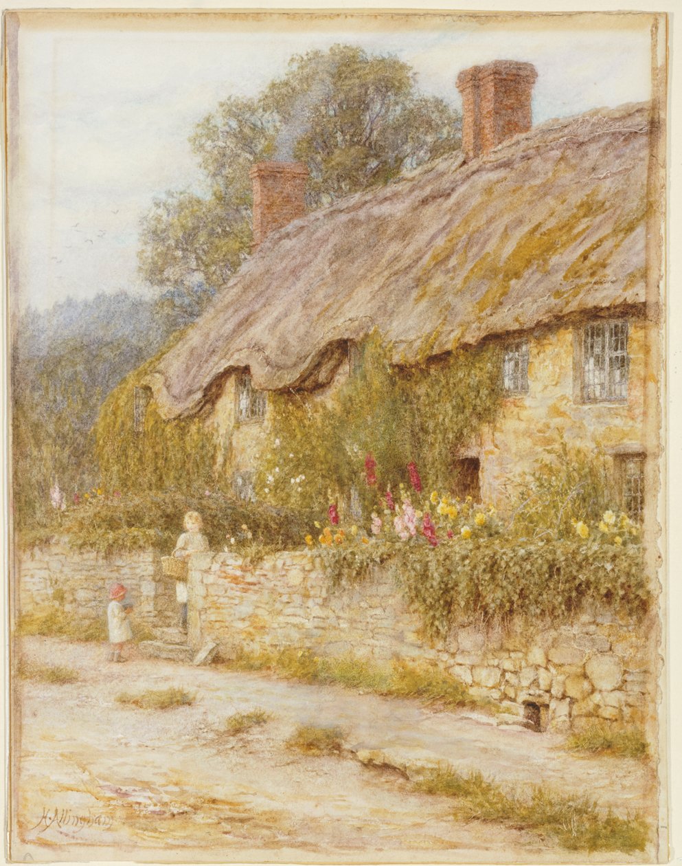 Casa de campo perto de Wells, Somerset de Helen Allingham