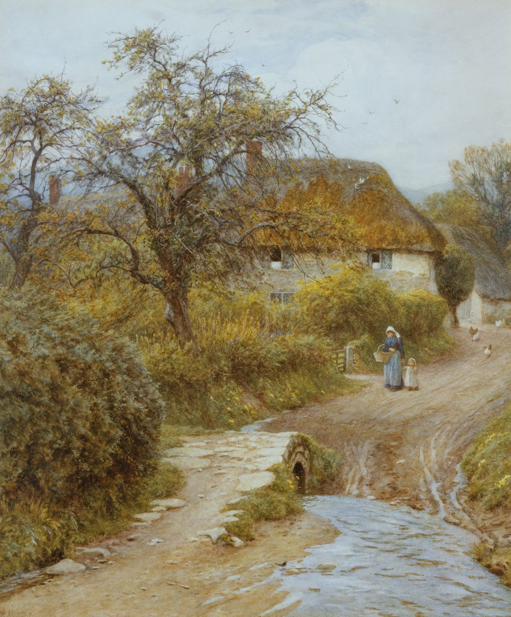 Hill Farm, Symondsbury, Dorset de Helen Allingham