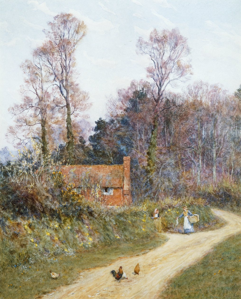 Em uma pista de Witley de Helen Allingham