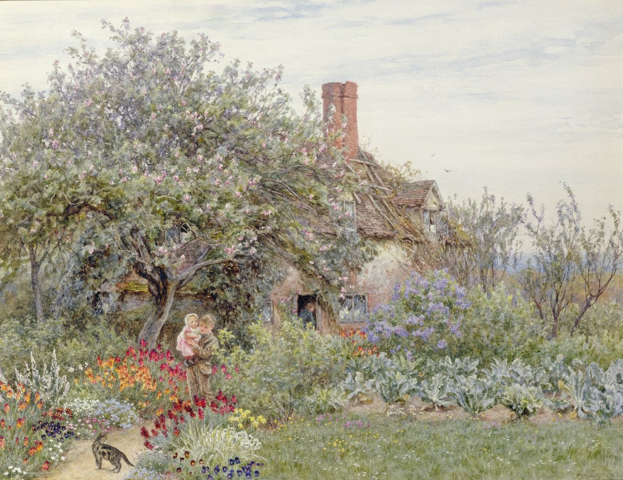 Perto de Hambledon (wc on paper) de Helen Allingham