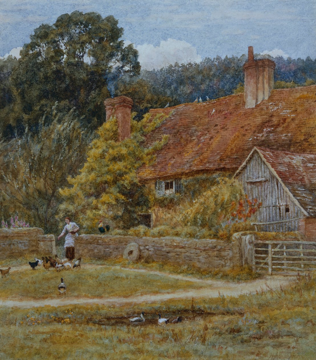 Fazenda Netley, Shere, Surrey, 1878 de Helen Allingham