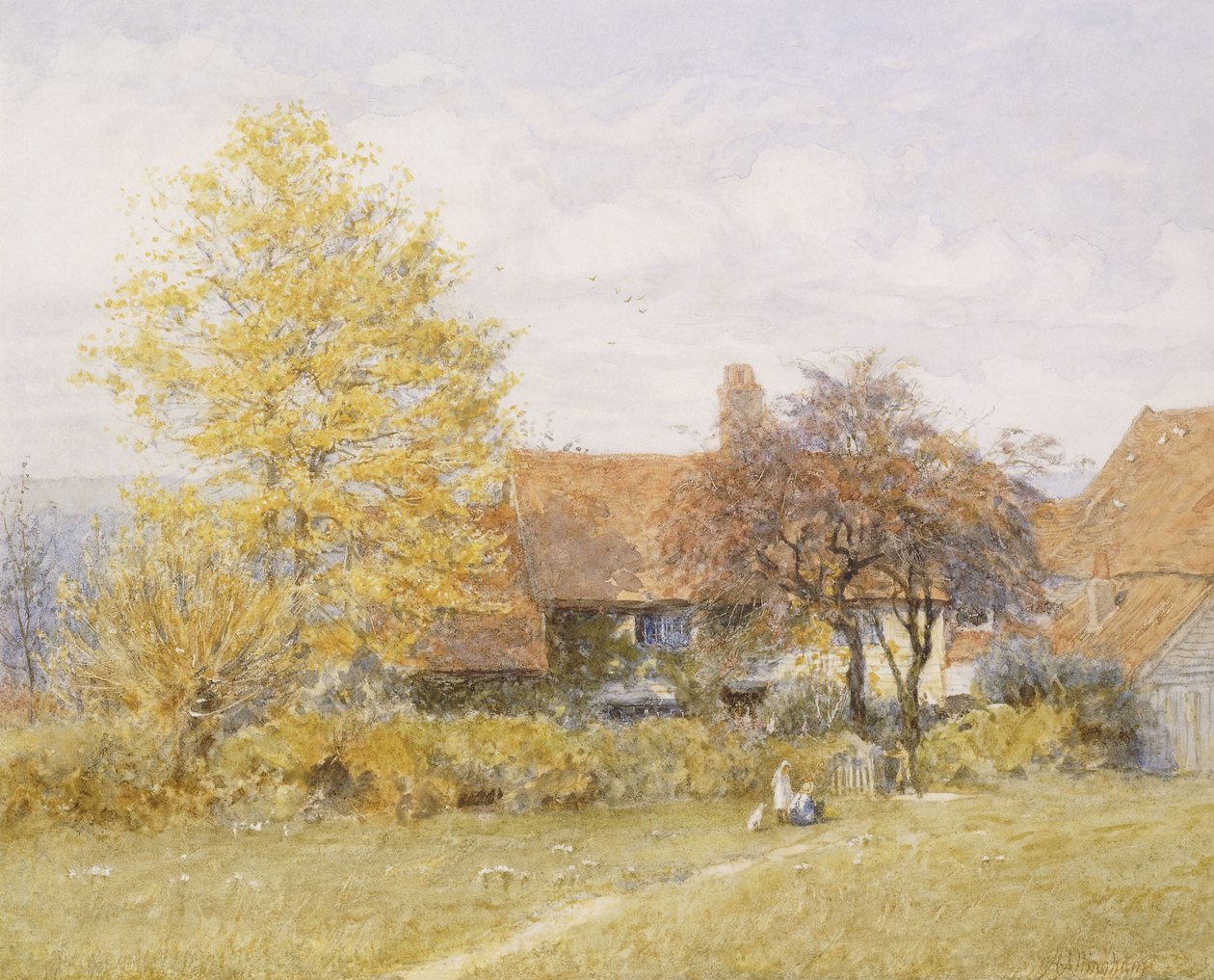 Old Wyldes Farm, Hampstead, de Helen Allingham