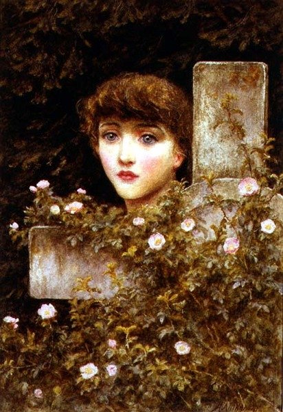 Sorrow - Uma Rosa Selvagem de Helen Allingham
