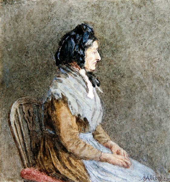 O Xaile Azul (aguarela sobre papel) de Helen Allingham