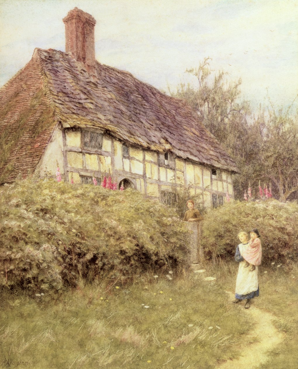 Casa do Padre, West Hoathly de Helen Allingham