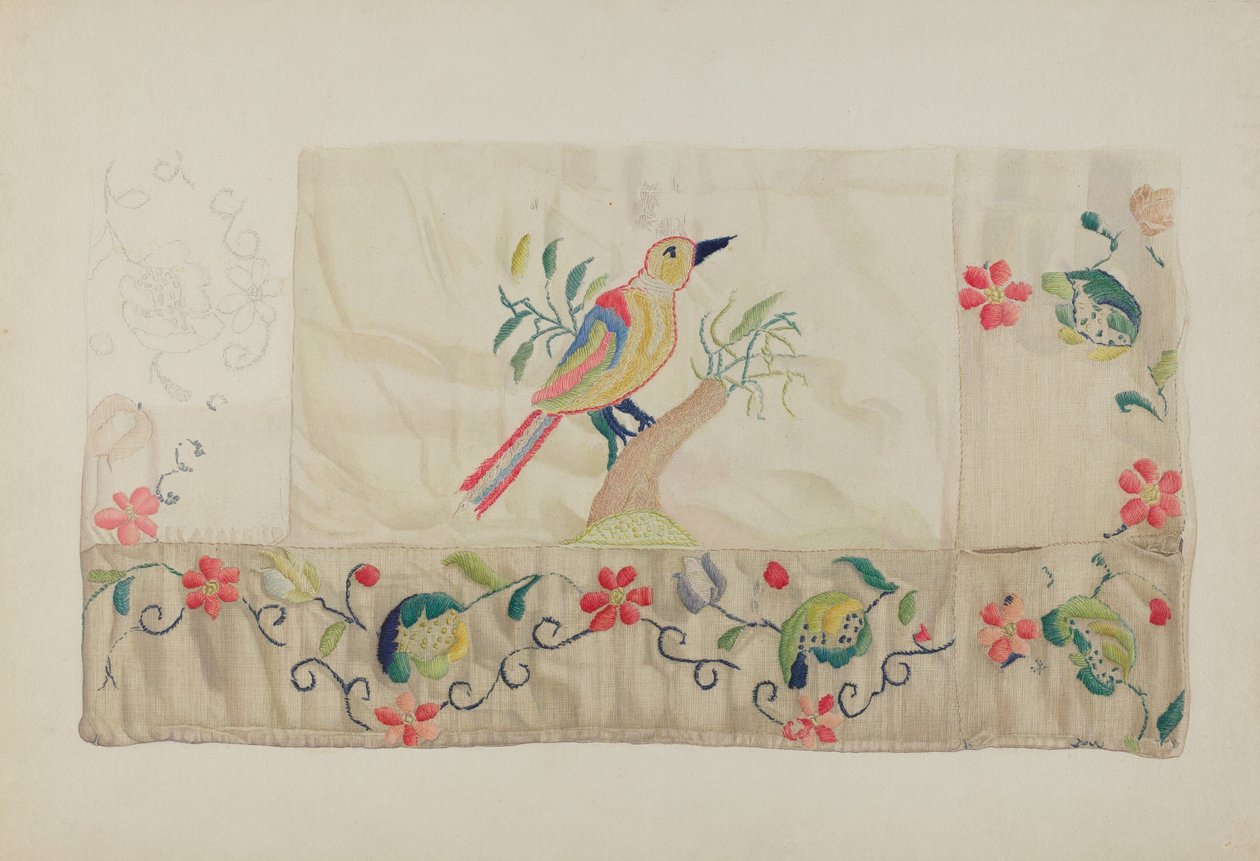 Bordado de Crewel de Helen E. Gilman