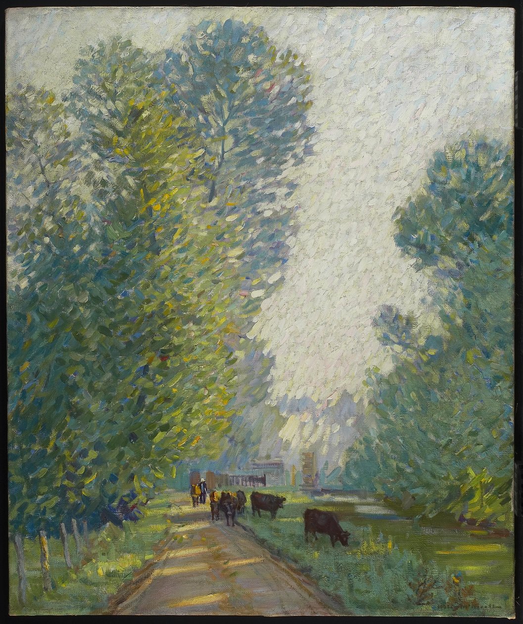 Paisagem com vacas, c.1907 de Helen Galloway McNicholl
