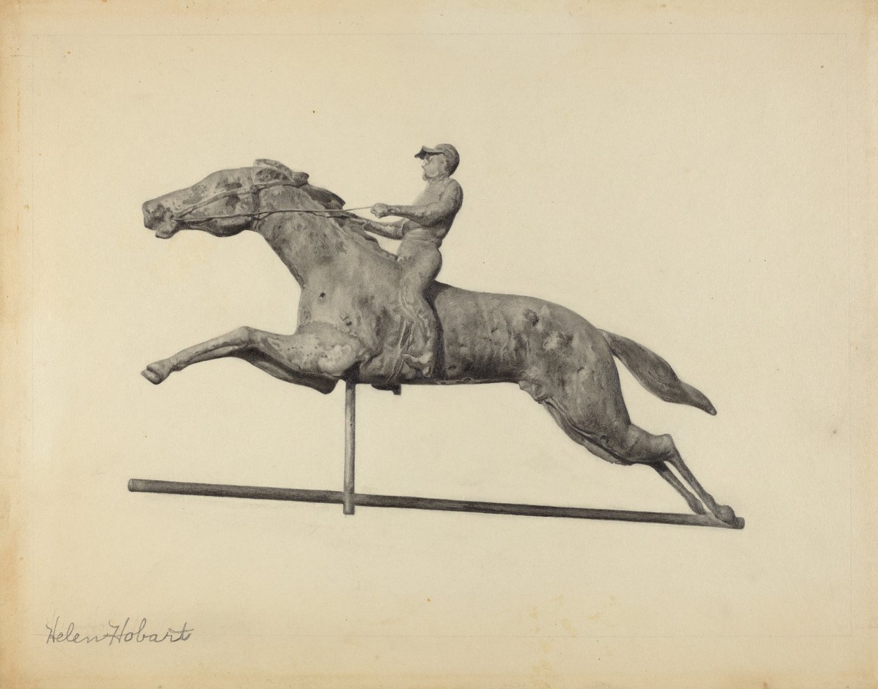 Cata-vento Cavalo e Cavaleiro de Helen Hobart