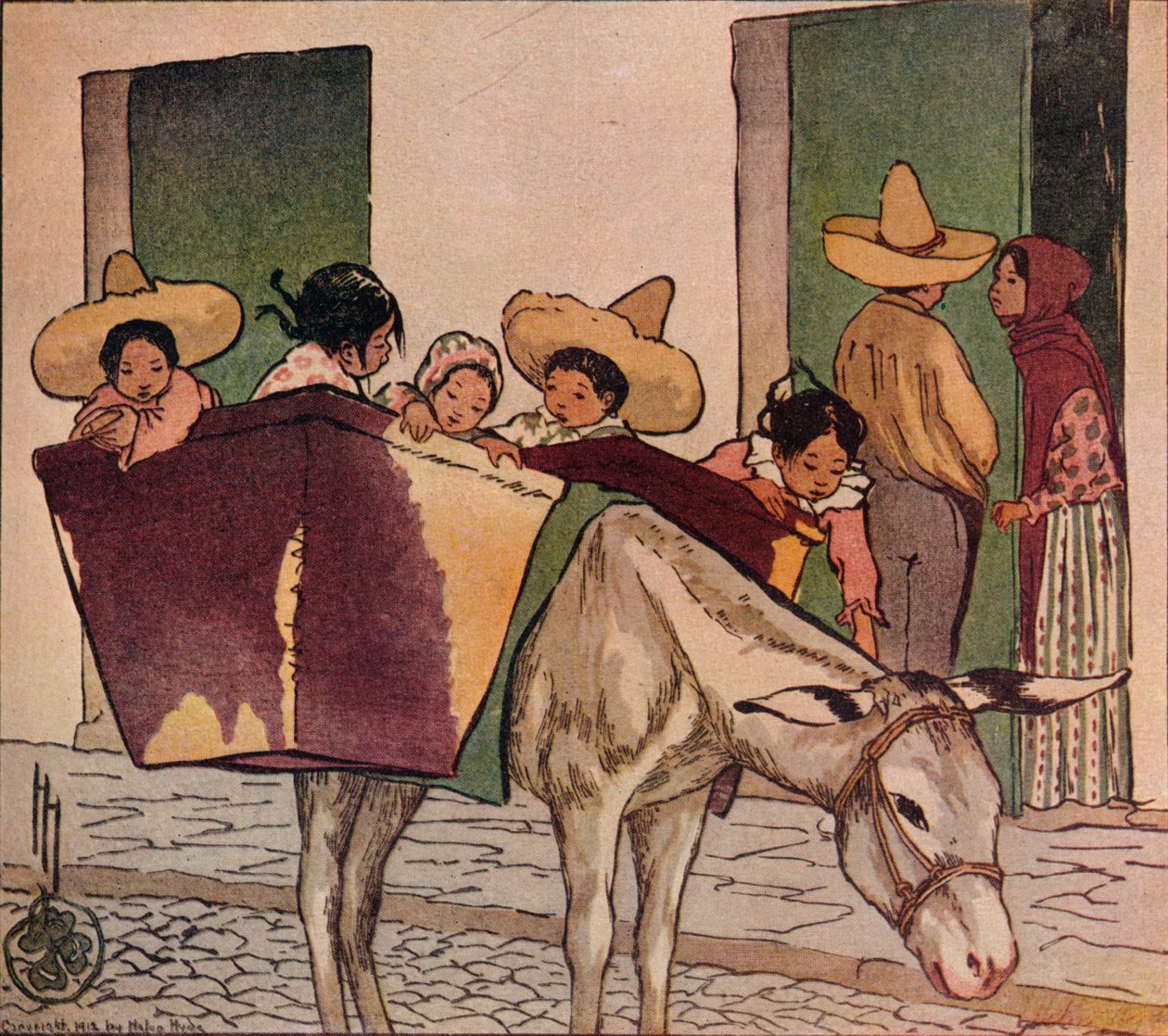 Um Interlúdio - O Burro Breadmans, 1912 de Helen Hyde