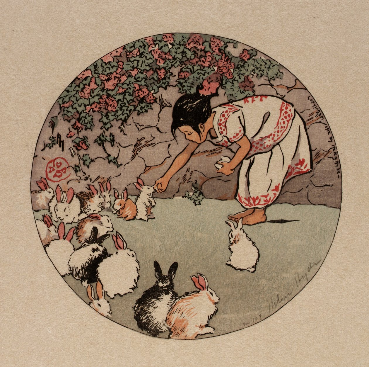 Alimentar os coelhinhos de Helen Hyde