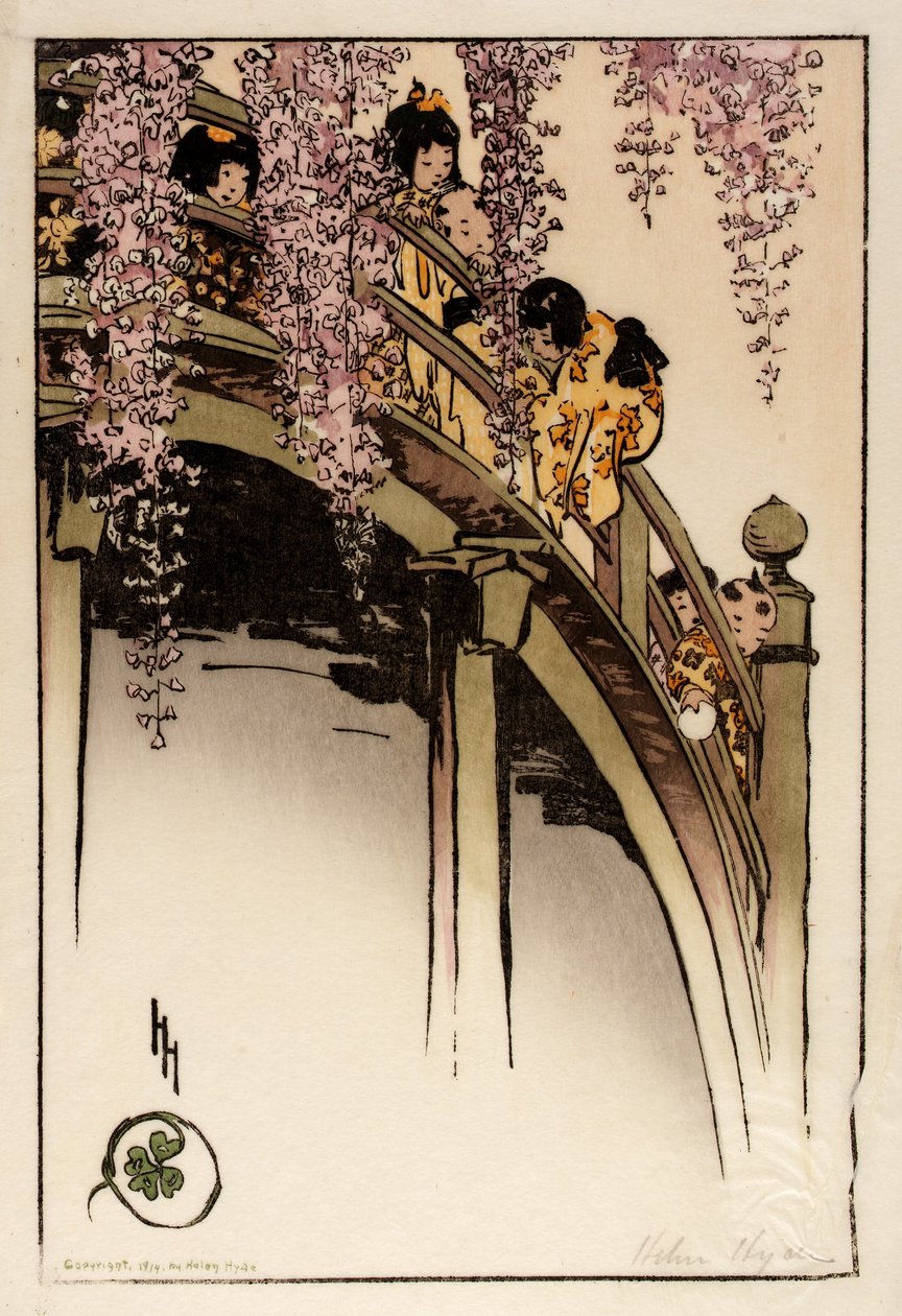 Ponte da Lua em Kameido de Helen Hyde